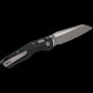 Microtech 210M-10APFL MSI Mini RAM-LOK Manual Folding Knife 3.19" Bohler M390MK Apocalyptic Modified Sheepsfoot Plain Blade, Black Fluted Aluminum Handles, Reversible Deep Carry Clip, AXIS/Crossbar Lock