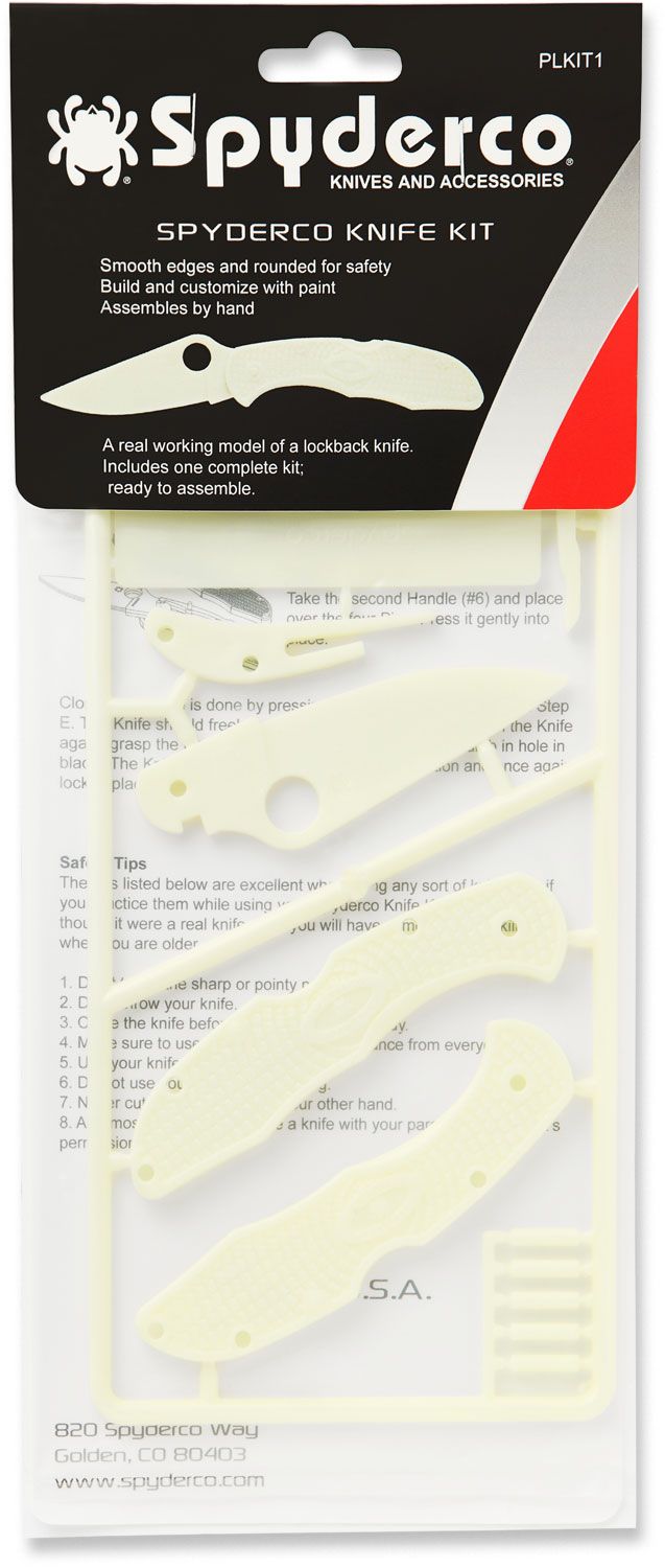 Spyderco Delica C11 Glow in the Dark Plastic Folding Knife Kit - PLKIT1