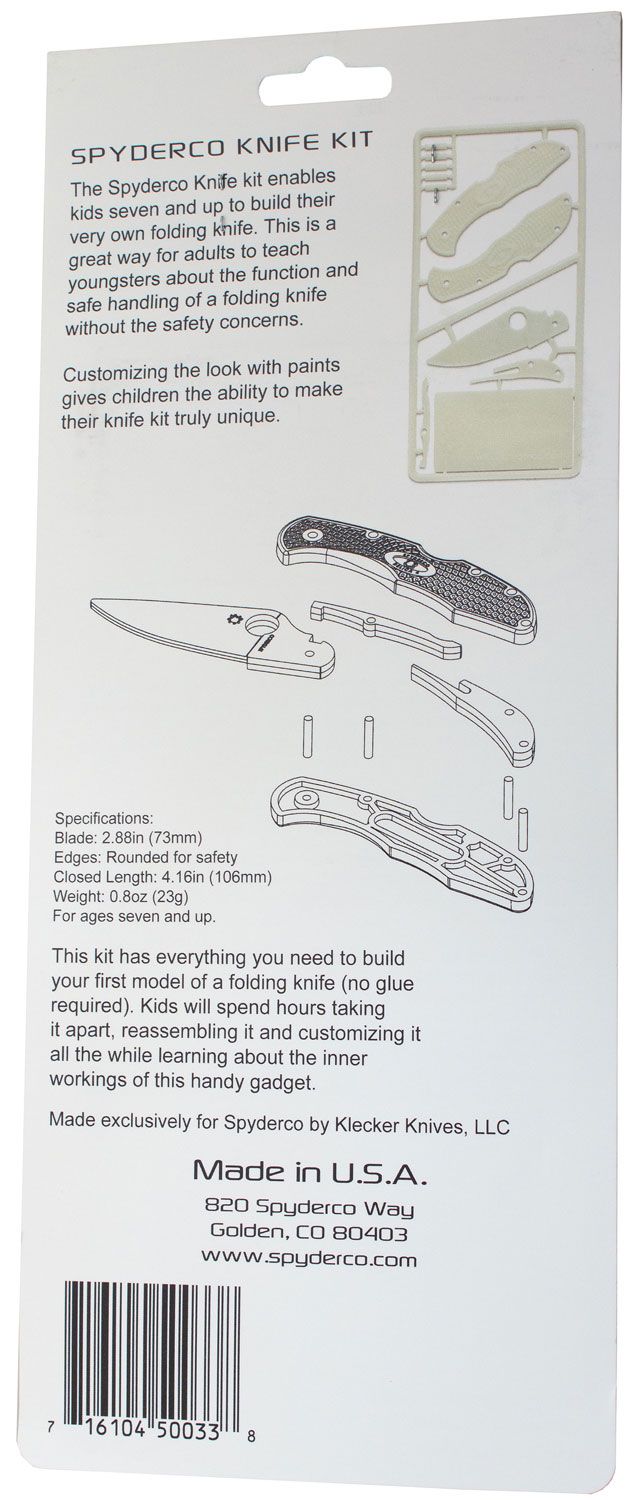 Spyderco Delica C11 Glow in the Dark Plastic Folding Knife Kit - PLKIT1