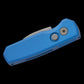 Pro-Tech R5301 Runt 5 AUTO Folding Knife 1.94" CPM-MagnaCut Stonewashed Wharncliffe Blade, Blue Aluminum Handles - R5301-BLUE
