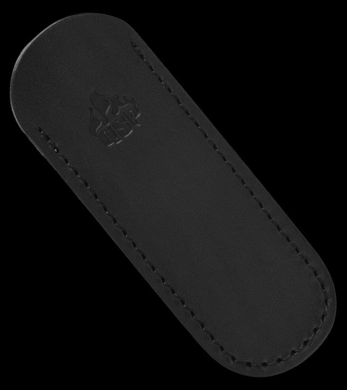 QSP Baby Penguin Fixed Blade Knife Purple Shredded CF (2.5" Black SW 14C28N)