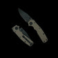 Demko Shark Cub Stealth Clip Point Artillery Gray Aluminum (2.75" Black 20CV)