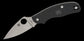 Spyderco Metropolitan Lightweight Slipjoint Folding Knife 2.68" M398 Satin Leaf Shaped Blade, Black FRN Handles, Reversible Wire Clip - C213PBK
