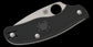 Spyderco Metropolitan Lightweight Slipjoint Folding Knife 2.68" M398 Satin Leaf Shaped Blade, Black FRN Handles, Reversible Wire Clip - C213PBK