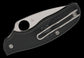 Spyderco Metropolitan Lightweight Slipjoint Folding Knife 2.68" M398 Satin Leaf Shaped Blade, Black FRN Handles, Reversible Wire Clip - C213PBK