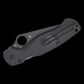 Spyderco Paramilitary 2 Lightweight Compression Lock Folding Knife 3.47" CTS-BD1N Black DLC Plain Blade, Black FRN Handles, Reversible Wire Clip - C81PBBK2