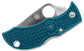 Spyderco Manbug Lightweight Folding Knife 1.97" K390 Satin Plain Blade, Blue FRN Handles -Seti - MFPK390