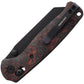 DEFCON TD024- ARTIFACT- Red / Black Carbon Fiber Handle Axis Lock Folder