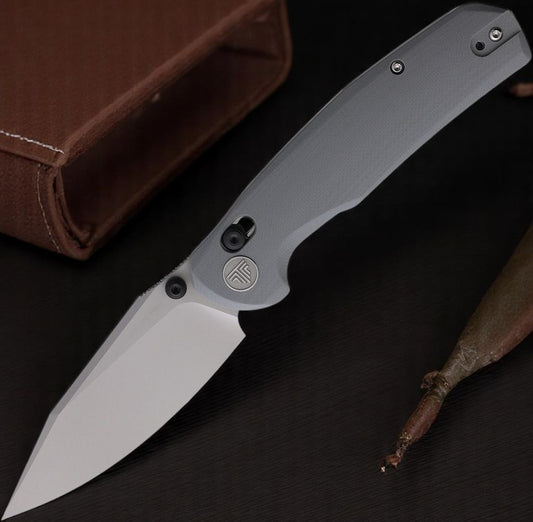 Trivisa Hornet-03G Axis Lock EDC Folding Knife 3.34" 14C28N Steel Blade G10 Gray Handle