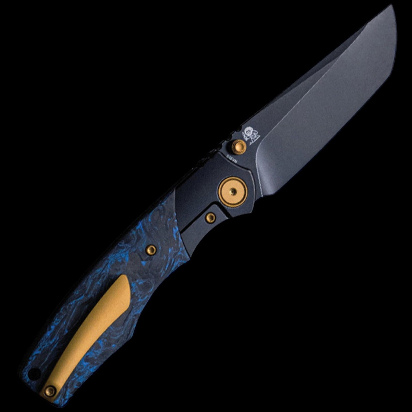 Vixino x Caveman Baby Bronto - Pocket Knife - S35VN -Titanium Bolsters with Carbon Fiber - X902-C1