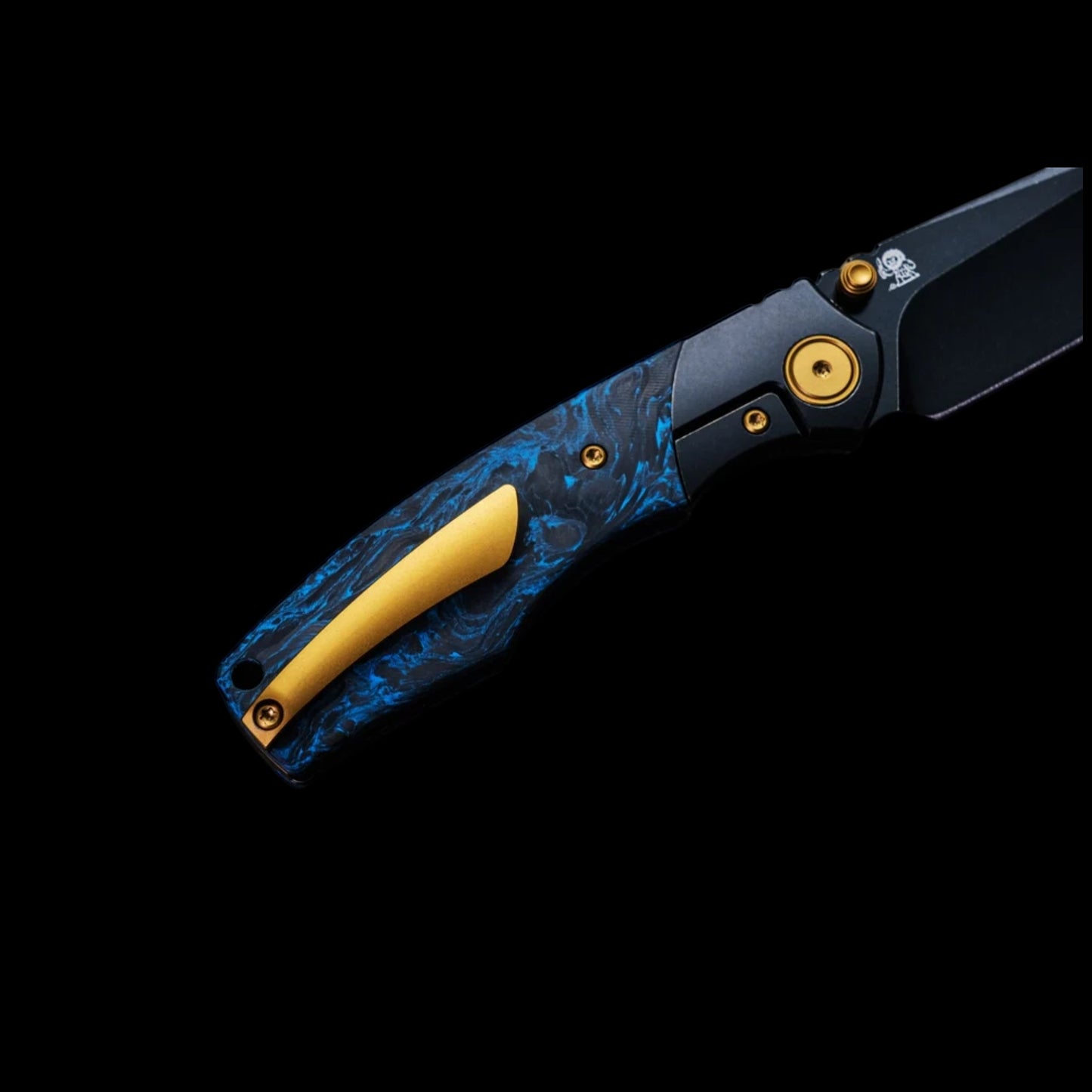 Vixino x Caveman Baby Bronto - Pocket Knife - S35VN -Titanium Bolsters with Carbon Fiber - X902-C1