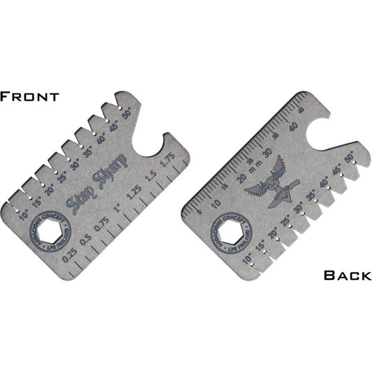 AC300104: Audacious Concept Dog Tag 3.0 Knife Angle finder Silver
