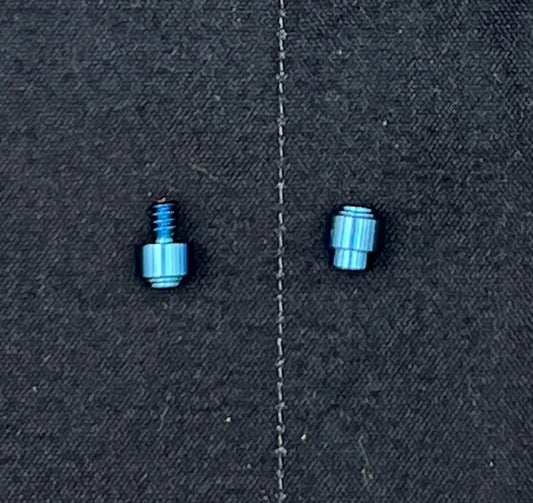 Flytanium Titanium Thumbstud Kit for Benchmade Knives - Knife Not Included - FLY-0684S - Anodized Blue