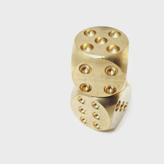 Coeburn Tool | Large Pair of Solid Brass Playing Dice CT3008