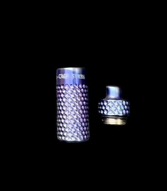 Titanium Capsule Titanium dimple pattern Anodized -MAR067