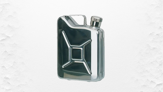 MIL-TEC Stainless Steel Jerry Can Flask 14525000 Width: 3 in, Length: 4 in