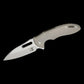 MECHFORCE RICK LALA COLLAB SENTRY FOLDING KNIFE DIAMOND PATTERN TITANIUM HANDLE M390 GREEN ANODIZED POCKET CLIP