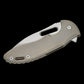 MECHFORCE RICK LALA COLLAB SENTRY FOLDING KNIFE DIAMOND PATTERN TITANIUM HANDLE M390 GREEN ANODIZED POCKET CLIP