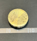 Brass Engraved Spinning Worry Coin with Ruby bearing.