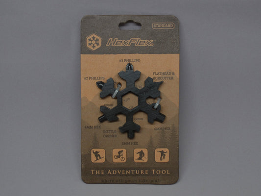 HexFlex Black Standard Adventure Tool 2.5" Overall, Black Oxide Stainless Steel